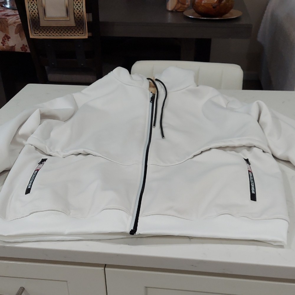 Men's Cream Windbreaker Jacket